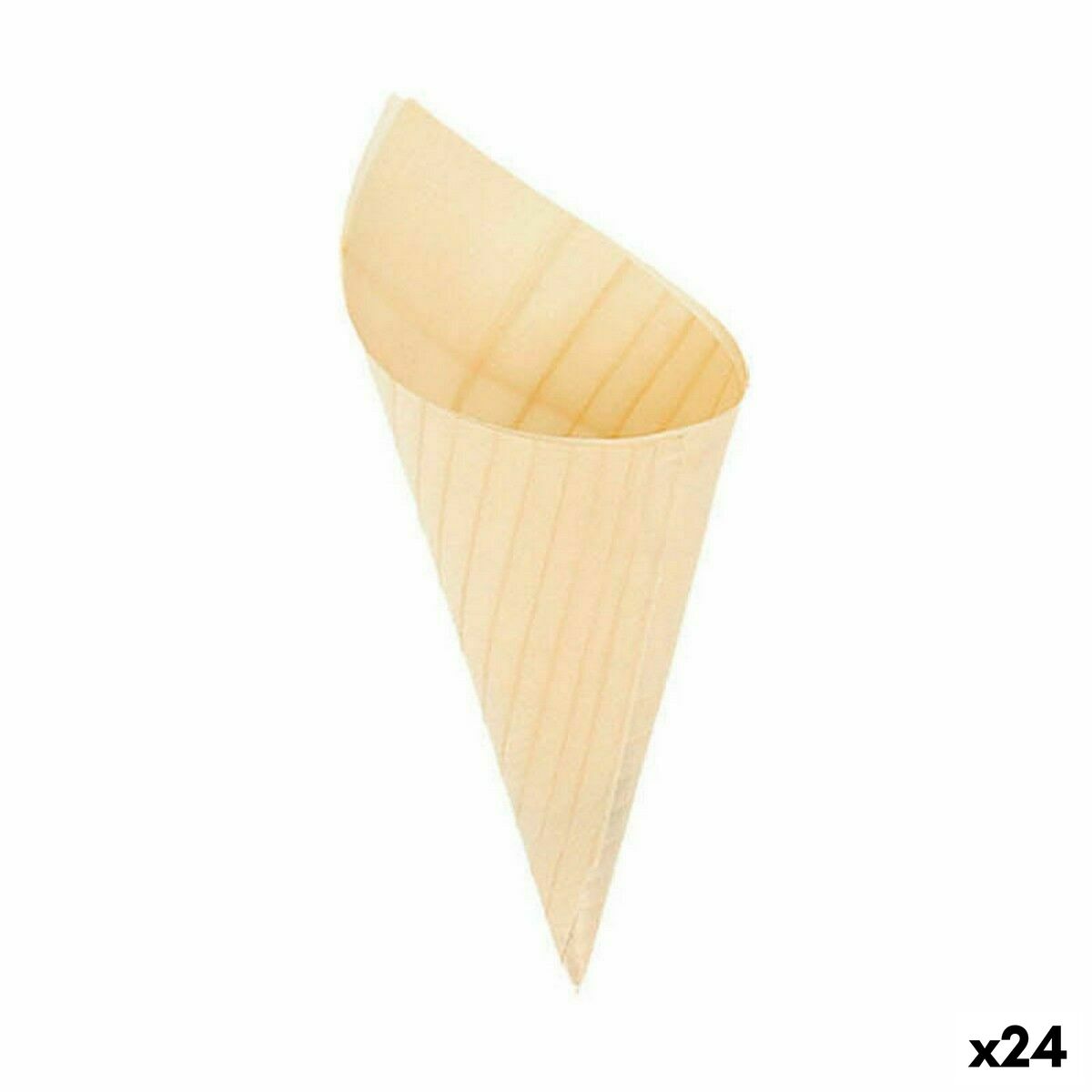 Sada misiek Algon Kužele Jednorázový; nevratný Drevo 8 Kusy 18 cm (24 kusov)