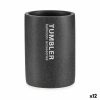 Držiak na zubnú kefku Tumbler Sivá Živica 7,5 x 10,2 x 7,5 cm (12 kusov)