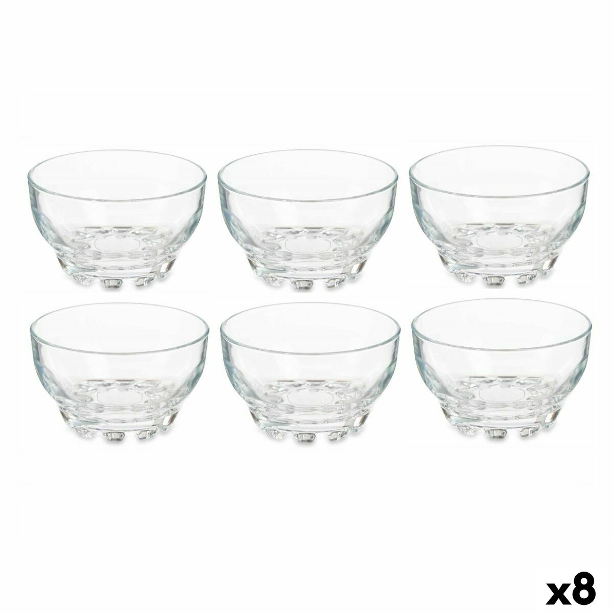 Sada misiek Karaman Transparentná Sklo 275 ml (8 kusov)