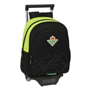 Školská taška na kolieskach Real Betis Balompié Čierna Lime 28 x 34 x 10 cm
