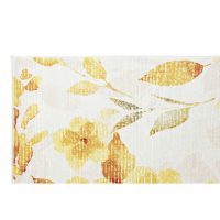 Koberec DKD Home Decor Žltá Biela Polyester Bavlna Kvety (200 x 290 x 0.5 cm)