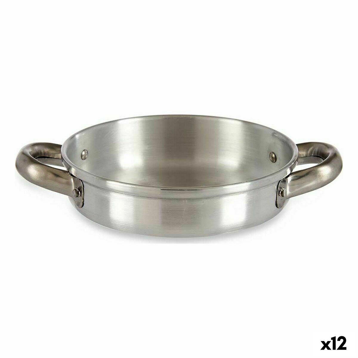 Panvica Striebristý Aluminium 17 x 4 x 23 cm (12 kusov)