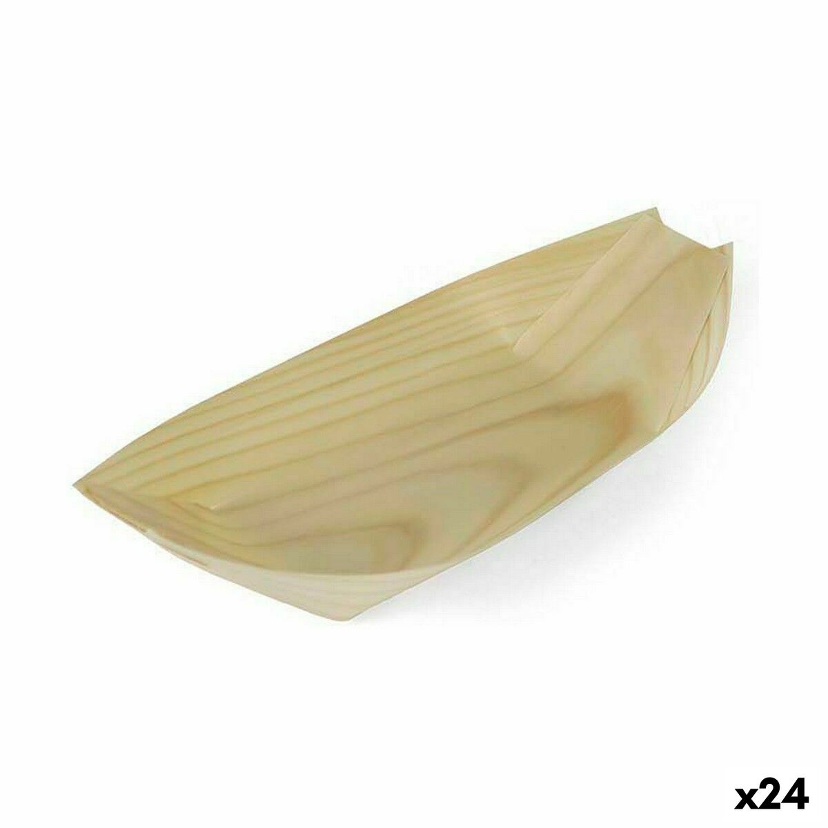 Sada misiek Algon Jednorázový; nevratný Drevo 4 Kusy 23 cm (24 kusov)