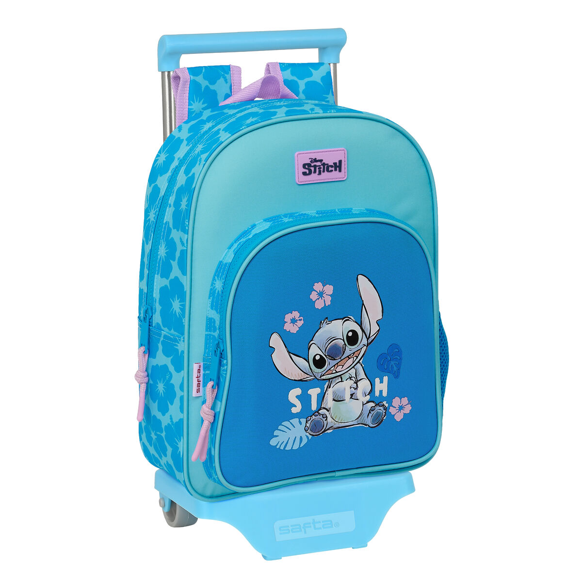 Školská taška na kolieskach Lilo & Stitch Hawaii Modrá 26 x 34 x 11 cm