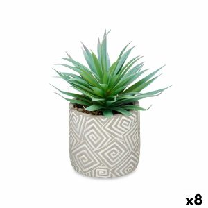 Okrasná rastlina Sukulent Drevo Plastické 17 x 21 x 17 cm (8 kusov)