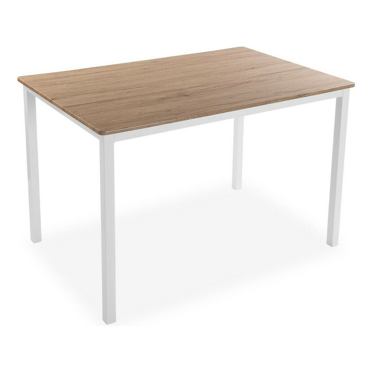 Jedálenský stôl Biela Gaštanová Drevo MDF (80 x 76 x 120 cm)