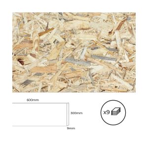 Preglejková doska Bertini OSB 60 x 30 cm (9 kusov)