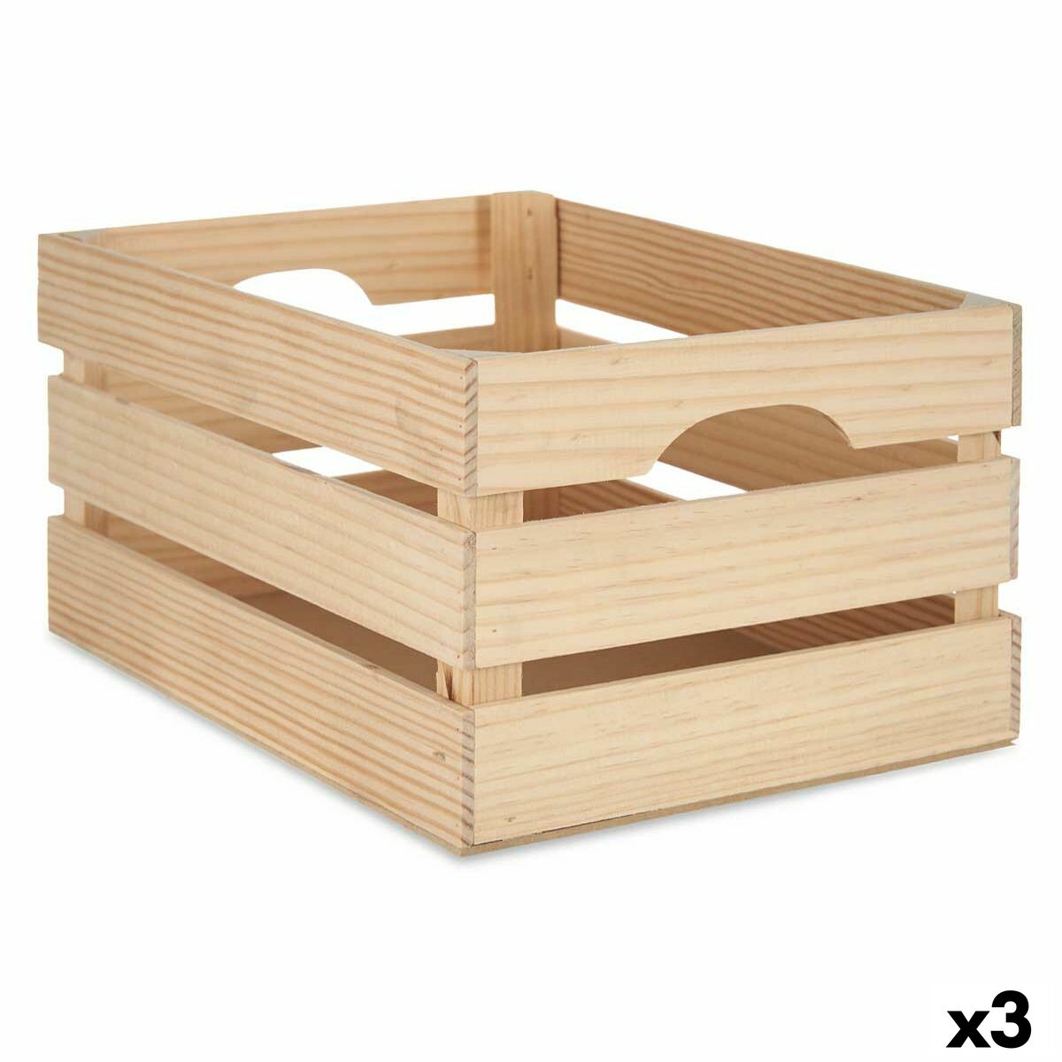 Ozdobná krabica Drevo 26 x 18,3 x 36 cm (3 kusov)