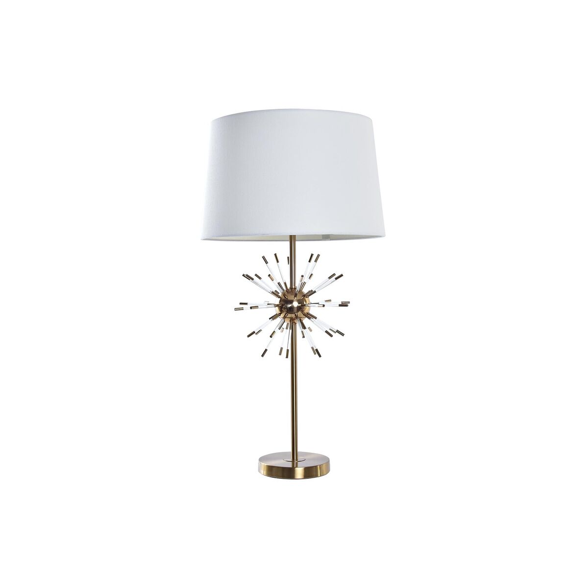 Stolná lampa DKD Home Decor Zlatá Kov Biela 41 x 41 x 80 cm 220 V 50 W