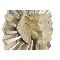 Dekoratívne postava DKD Home Decor 47 x 18 x 56,5 cm Slon Zlatá