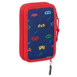 Školské púzdro PJ Masks Ready Námornícka modrá 12.5 x 19.5 x 4 cm 28 Kusy