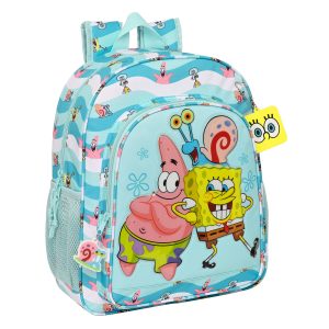 Školský batoh Spongebob Stay positive Modrá Biela 32 x 38 x 12 cm