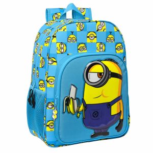 Školský batoh Minions Minionstatic Modrá 33 x 42 x 14 cm
