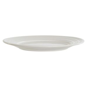 Plochý tanier DKD Home Decor Biela Porcelán 19 x 19 x 2 cm
