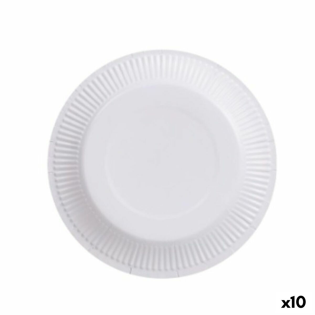 Sada tanierov Algon Jednorázový; nevratný Biela Kartón 18 cm (10 kusov)