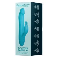 Vibrátor na stimuláciu bodu G FemmeFunn BOOSTER RABBIT XL Modrá