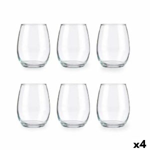 Sada pohárov Amber Transparentná Sklo 350 ml (4 kusov)