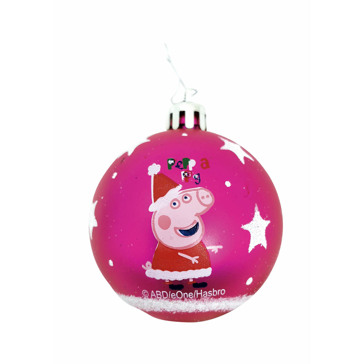 Vianočná guľa Peppa Pig Cosy corner Fuchsiová 10 kusov Plastické (? 6 cm)