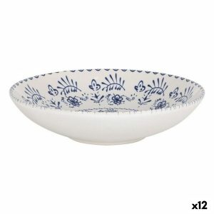 Hlboký Tanier La Mediterránea Blur Porcelán (12 kusov) (ø 21 x 5,3 cm)