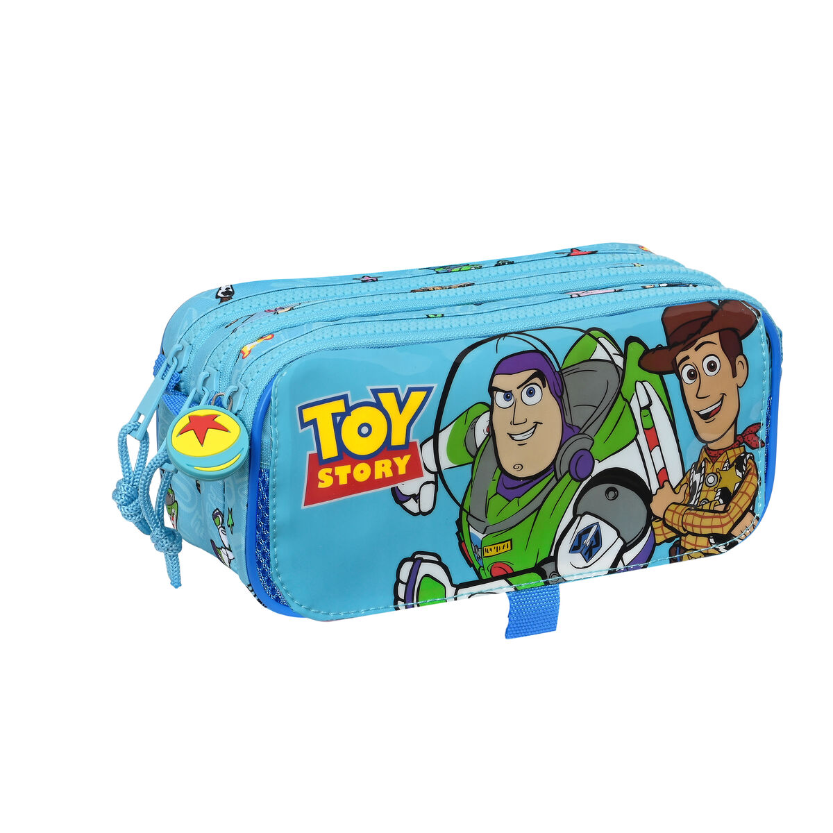 Trojitý peračník Toy Story Ready to play Svetlá modrá (21,5 x 10 x 8 cm)