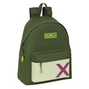 Školský batoh Munich Bright khaki zelená 33 x 42 x 15 cm