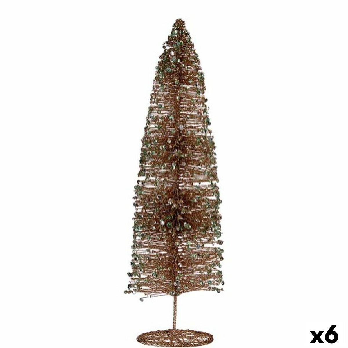 Vianočný stromček Flitre champagne 10 x 40 x 10 cm (6 kusov)