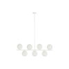 Stropné svetlo DKD Home Decor 98 x 45 x 30 cm Sklo Kov Biela 50 W