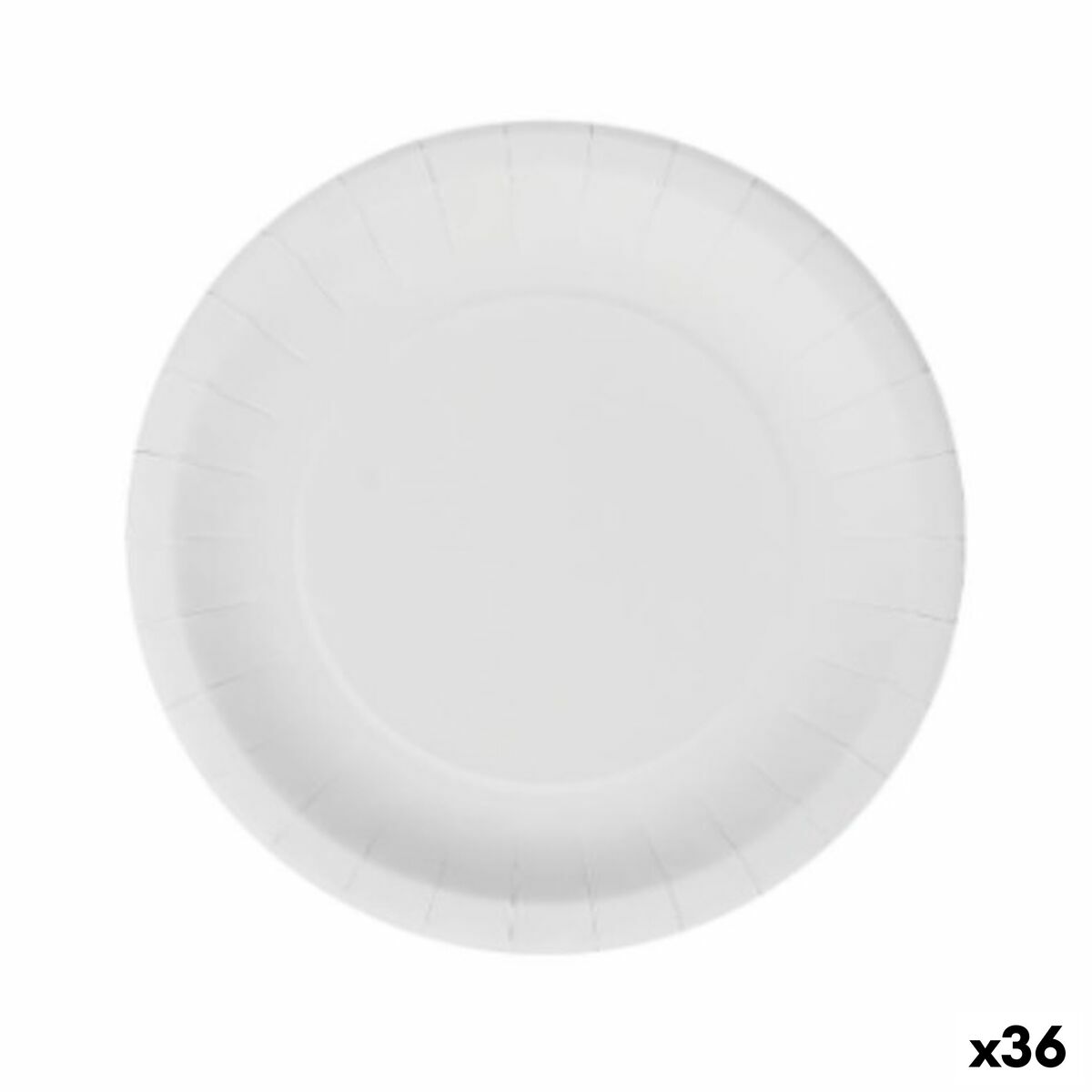 Sada tanierov Algon Jednorázový; nevratný Biela Kartón 20 cm (36 Kusov)