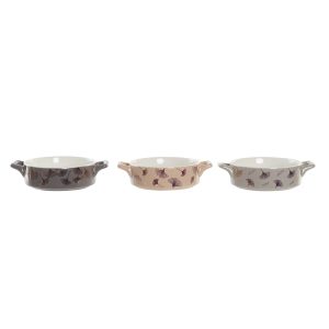 Miska DKD Home Decor 16,8 x 12,5 x 4,3 cm Zlatá Kov Moderný