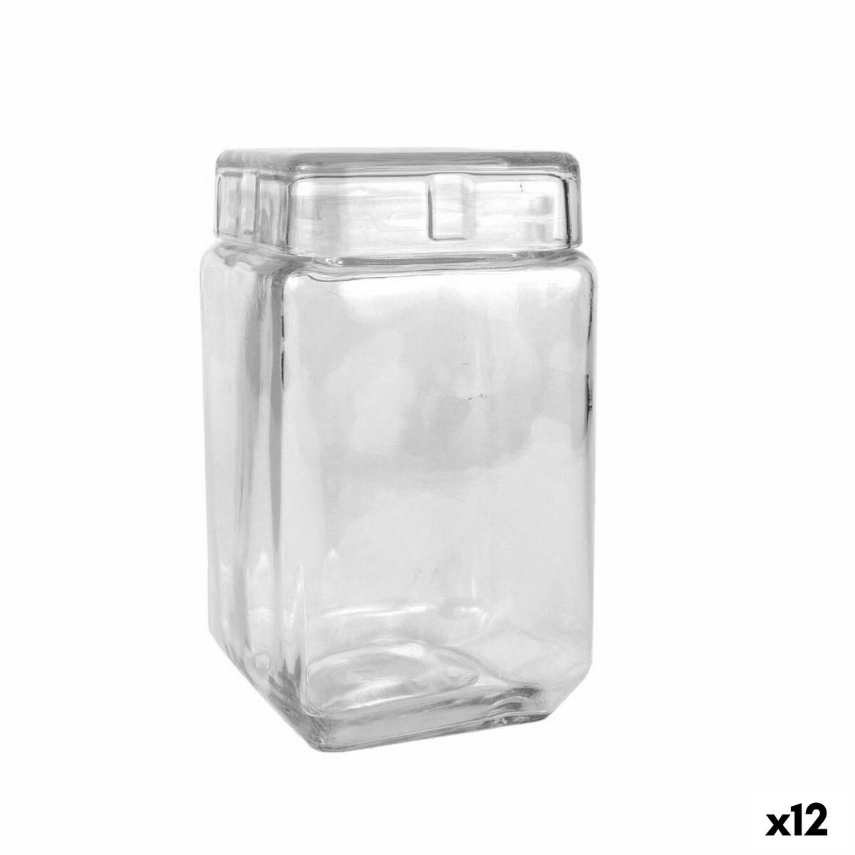Pohár La Mediterránea Hranatý Sklo 1,6 L 11 x 11 x 18,5 cm (12 kusov)