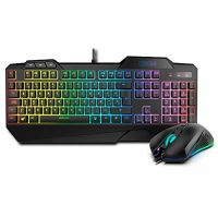Herná Klávesnica a Myš Krom Krusher RGB Čierna
