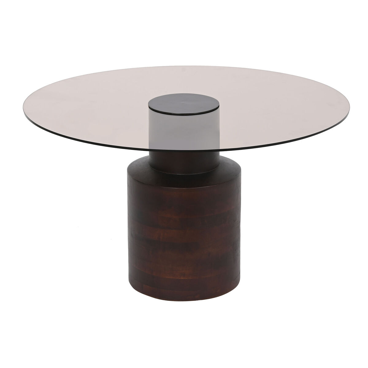 Konferenčný stolík DKD Home Decor Sklo Mangové drevo 80 x 80 x 40 cm