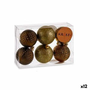 Sada vianočných gúľ ? 6 cm zelená PVC (12 kusov)
