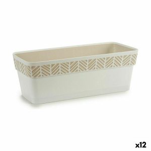 Samozavlažovací hrantík Stefanplast Orfeo Biela Plastické 18,5 x 17 x 49,3 cm (12 kusov)