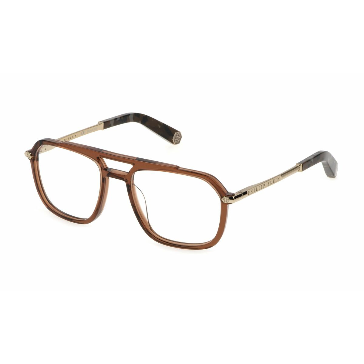 Rám na okuliare PHILIPP PLEIN VPP018M-5407AY-21G Gaštanová ø 54 mm