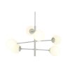 Stropné svetlo DKD Home Decor 96 x 73 x 50 cm Sklo Kov Biela 50 W