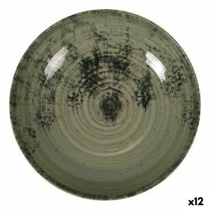 Hlboký Tanier La Mediterránea Aspe zelená Ø 22,7 x 5 cm (12 kusov)