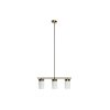 Stropné svetlo DKD Home Decor Biela Zlatá Kov Sklo 60 x 15 x 25 cm