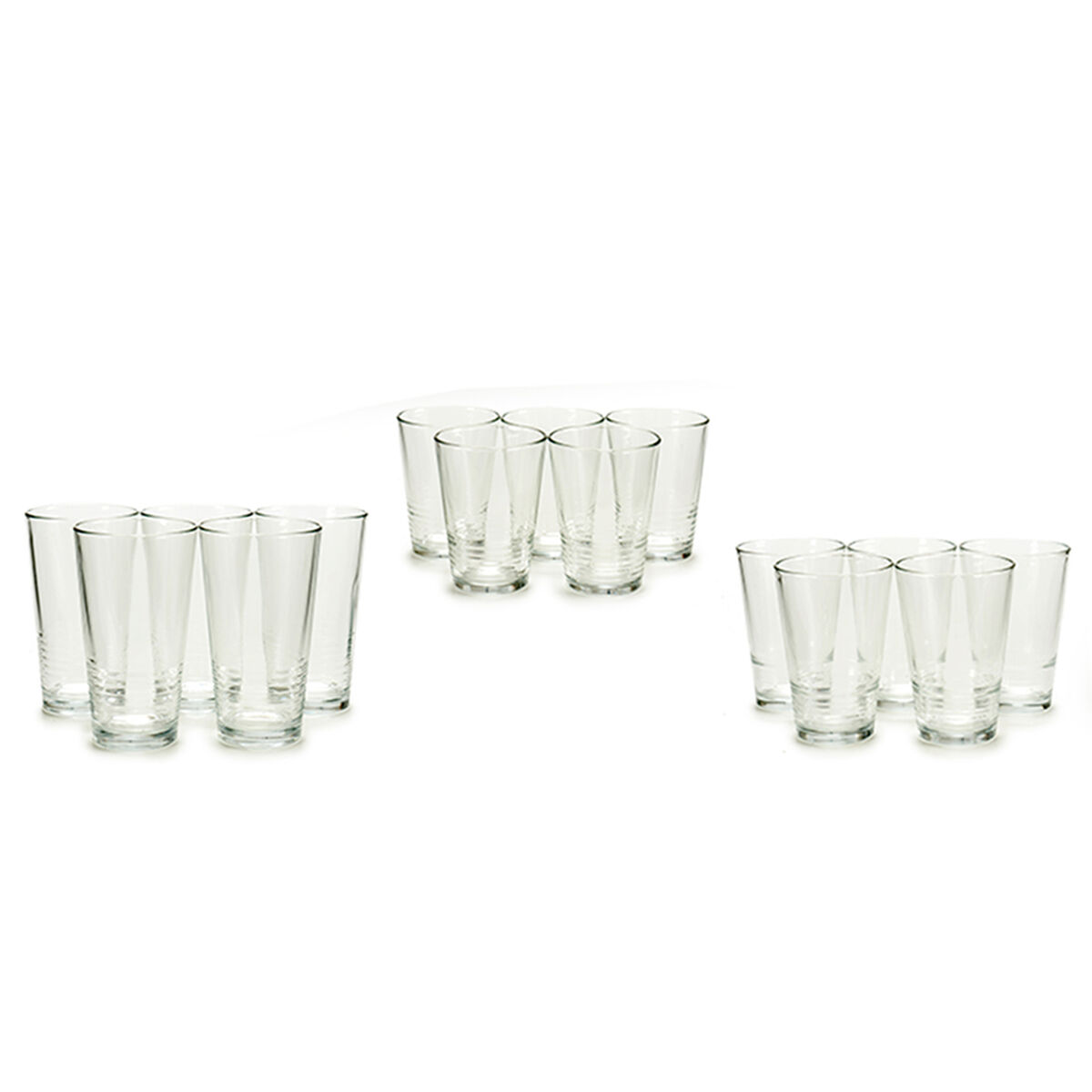 Sada pohárov 41015 Transparentná Sklo 6 x (51 cl) / 6 x (34 cl) / 6 x (23 cl)