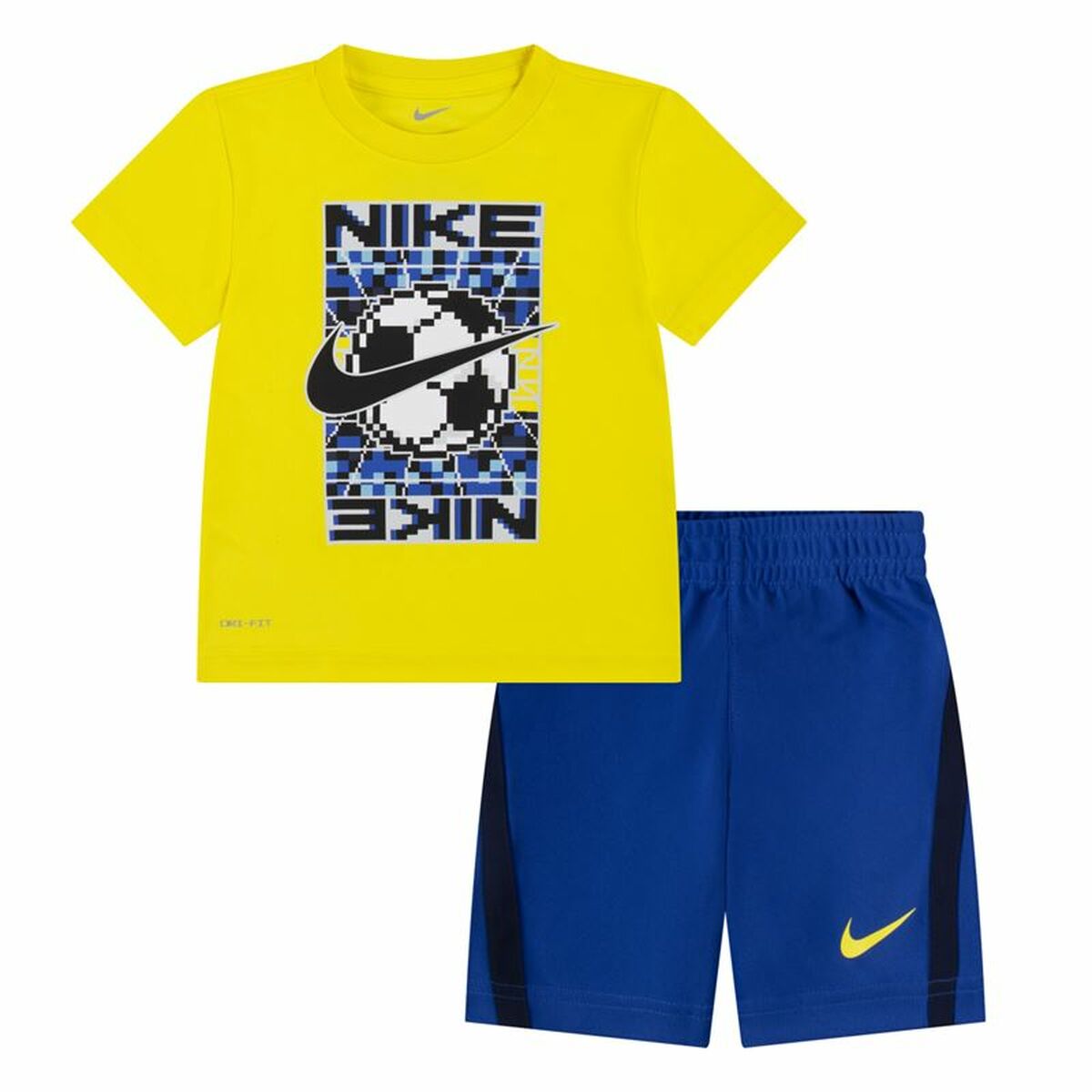 Detská športová súprava Nike Df Icon Žltá Modrá Viacfarebná 2 Kusy