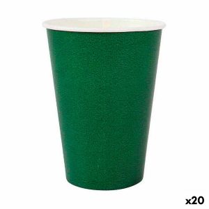Sada pohárov Algon Jednorázový; nevratný Kartón zelená 20 Kusy 220 ml (20 kusov)