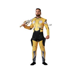 Kostým pre dospelých Robot Žltá (1 Kusy)