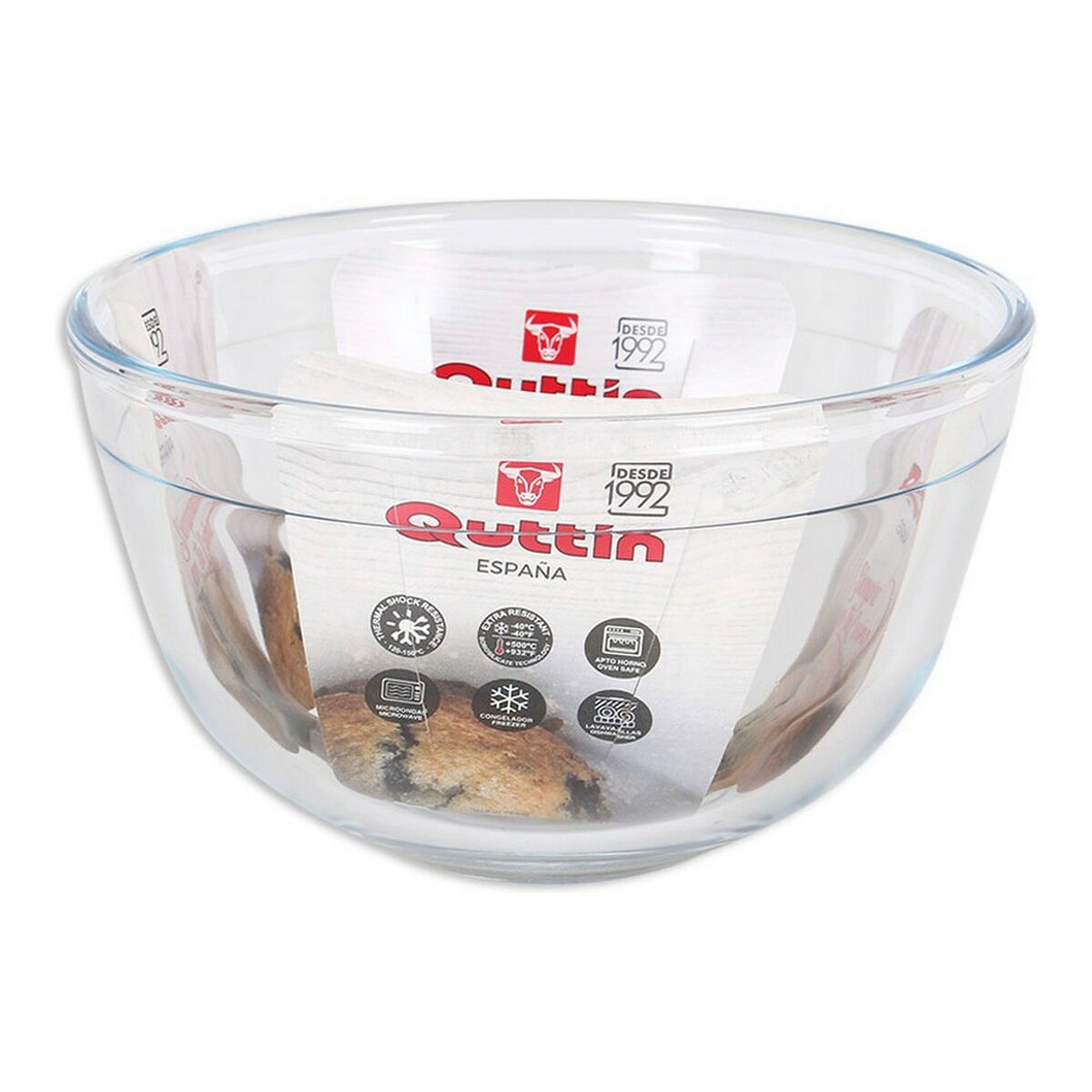 Miešacia miska Quttin 105285 Sklo ø 17,9 x 9,7 cm (ø17 cm – 1,1 L)