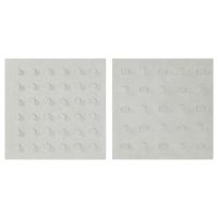 Dekorácia na stenu Home ESPRIT Biela Drevo MDF Moderný 80 x 6,5 x 80 cm