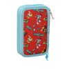 Školský peračník s náplňou The Paw Patrol Funday Modrá Červená 12.5 x 19.5 x 4 cm (28 Kusy)