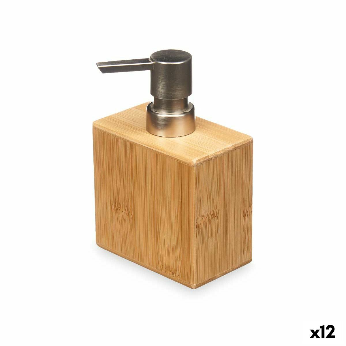 Dávkovač na mydlo Striebristý Bambus Plastické 9,7 x 15 x 5,8 cm (12 kusov)