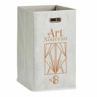 Košík Art Nouveau Biela Zlatá Kartón 60 L 35 x 57 x 35 cm (12 kusov)