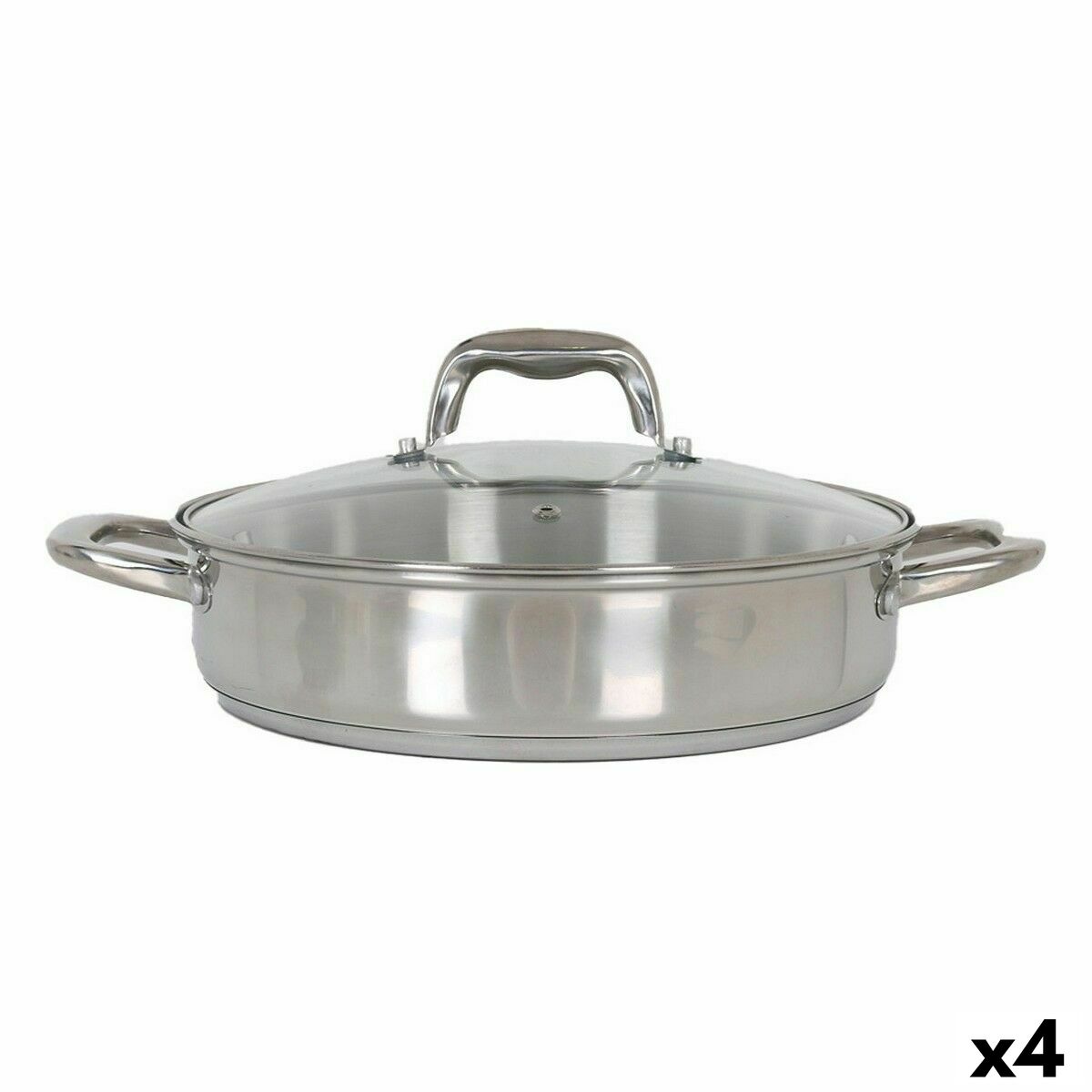 Kastról so sklenenou pokrievkou Quttin 2,2 L (4 kusov)