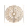 Dekorácia na stenu Home ESPRIT Zlatá Prírodná 50 x 2 x 100 cm (2 Kusy)