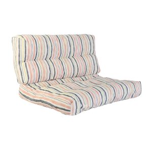 Vankúšik DKD Home Decor Podlaha Viacfarebná Aluminium Oruhy 120 x 80 x 16 cm